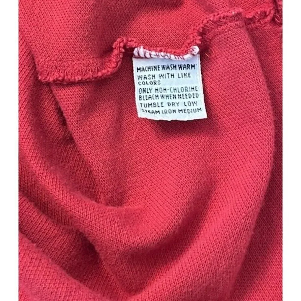 Polo By Ralph Lauren Men’s Large Red Polo Shirt Embroidered Pony Vintage